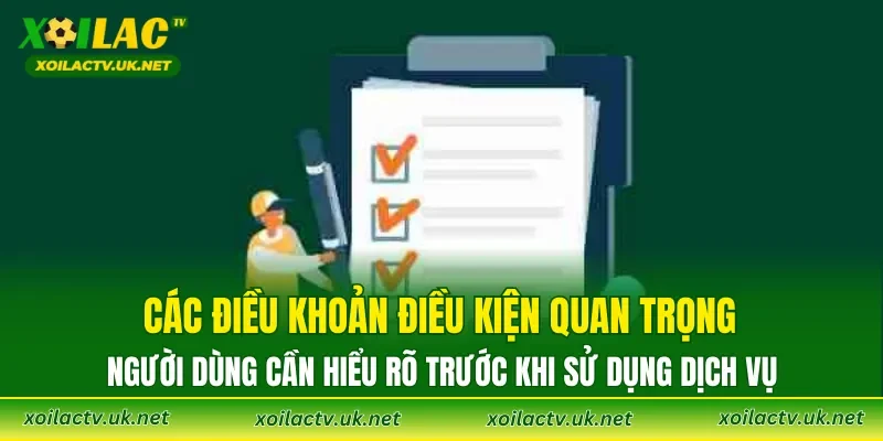 Các điều khoản điều kiện quan trọng người dùng cần hiểu rõ trước khi sử dụng dịch vụ